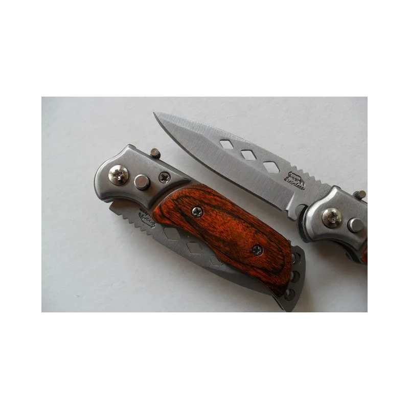 La Petite Caverne - Petit Couteau Automatique Lame Acier 7 Cm