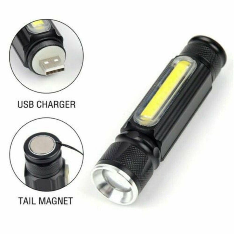 DaskFire 2 en 1 Lampe Torche Set LED Puissante 900Lumens Lampe UV 395NM