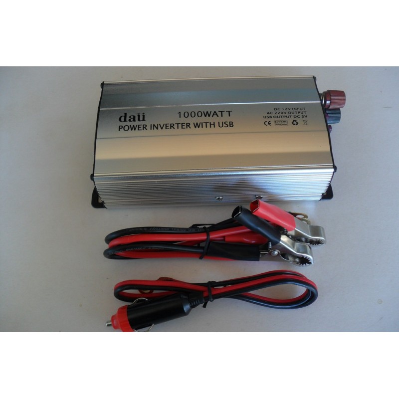Convertisseur Transformateur 12V En 220V 1000W / 2000W / USB / Camping  Outdoor