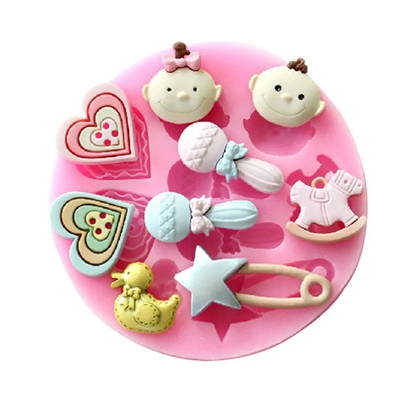 Moules à cupcakes - 45 caissettes papier - rose bébé