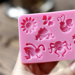 Moule Gâteaux En Silicone Insectes Pour Pate À Sucre & D'amande Cake Design