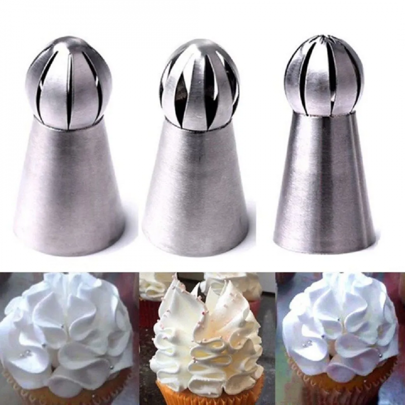 3 Grosses Douilles Russe Sphere Nifty Nozzles Différentes Effet Ruban