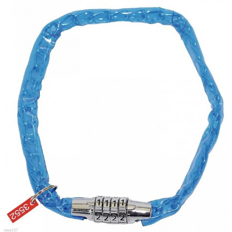 Chaine Antivol Cadenas 90 cm / 2,2 mm Vélo à Code 4 Chiffres