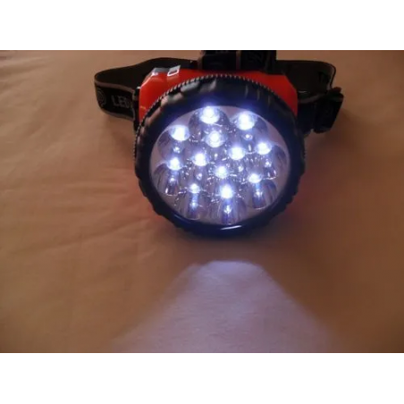 Lampe torche Frontale Rechargeable 220V Professionnelle 12 Led Orientable 90°