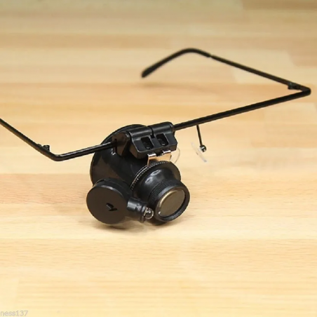 Lunette Loupe Grossisement x20 LED Bijoutier Horlogier Informaticien