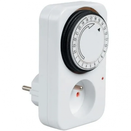 Prise Programmable Mécanique 24 Heures 3500W 230V
