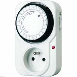 Prise Programmable Mécanique 24 Heures 3500W 230V