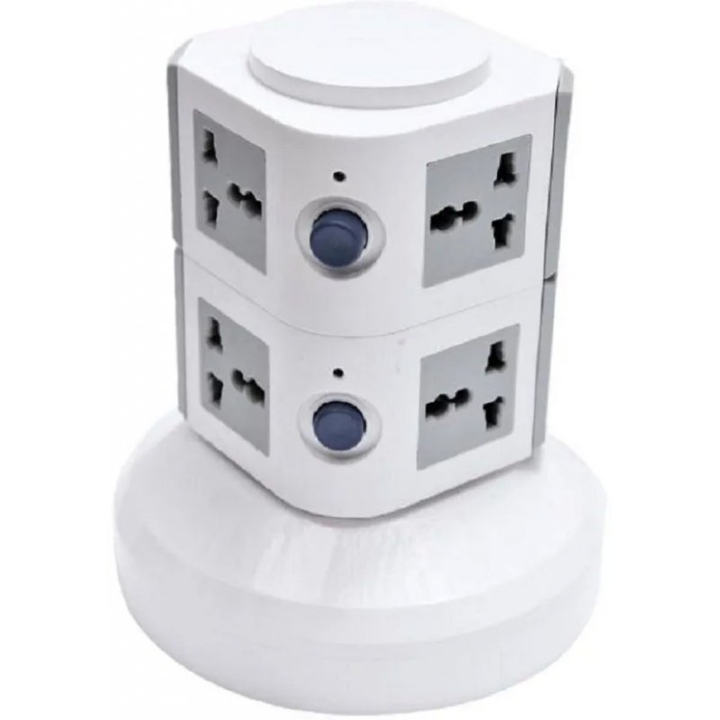 Prise Multiple Usb, Multiprise Murale 4 Prises Et 3 Ports Usb, 7 En 1