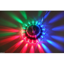 Lampe Laser 49 Led Soucoupe Rotative Lumineuse Musique Soirée Fête Noel Mariage