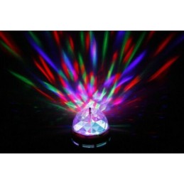 Lampe Solaire Led Rotative Rechargeable Eclairage Laser 30 Led DJ Fete Camping