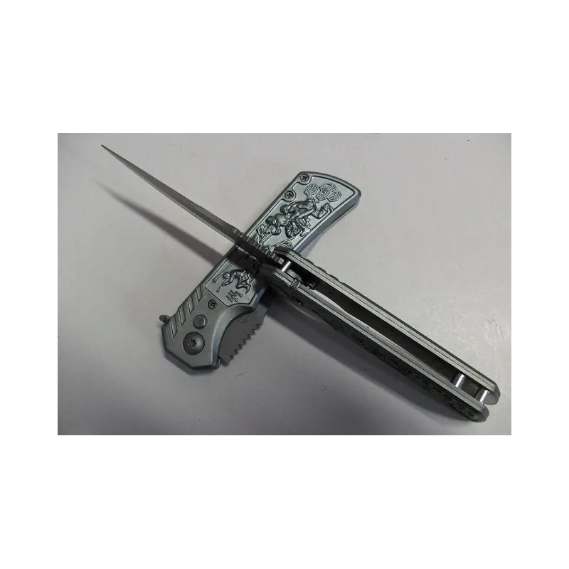 Couteau De Poche Opinel Gravé - Lame 8.5 Cm Acier - Longueur Totale 19 Cm - Neuf