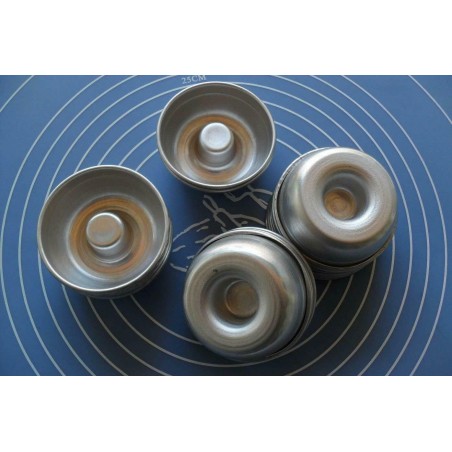 N°2 - Set 8 Moules En Aluminium A3djib / Mini Savarin / Mini Baba / Cake Sablé