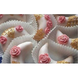 Moule Silicone Souple Lune / 8 Petits Tcharek / Cornes De Gazelles / Oriental