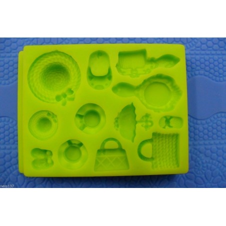 Moule Silicone décors Coiffeuse Gateaux Pate à Sucre & d’Amande Cake Design