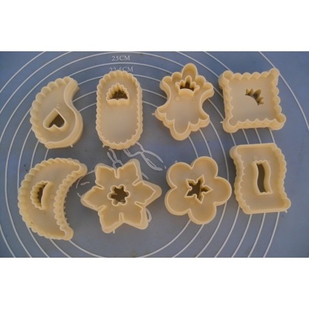 8 EMPORTES PIÈCE DOUBLES FACES FONDANT CAKE SABLÉ GÂTEAU ORIENTAL