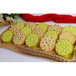 4 EMPORTES PIÈCE "ZELIDJ" V DOUBLES FACES FONDANT CAKE SABLÉ GÂTEAU ORIENTAL