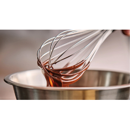 FOUET DE CUISINE PROFESSIONNEL 16 FILS MANCHE BOIS 40 Cm