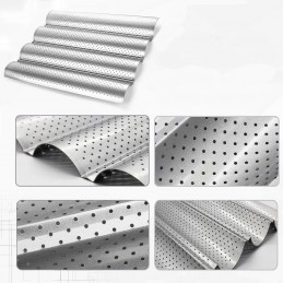 PLAQUE DE CUISSON POUR 4 BAGUETTES 38 X 33 CM