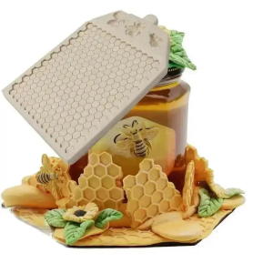 Embosseur Pour Effet Ruches / Abeilles Pate À Sucre Pâte D'Amande Cake Design