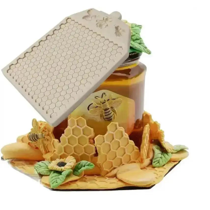Embosseur Pour Effet Ruches / Abeilles Pate À Sucre Pâte D'Amande Cake Design