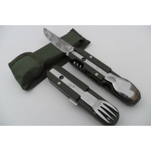 Lot 2 Couteaux Multifonctions Armée Camping Chasse Peche Rando Bivouac..