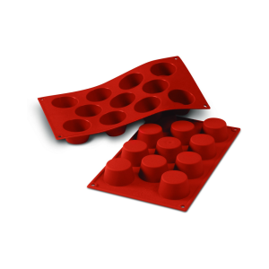 Moule Silicone Souple 11 Petits Fours / Cylindre / 29 X 17 Cm