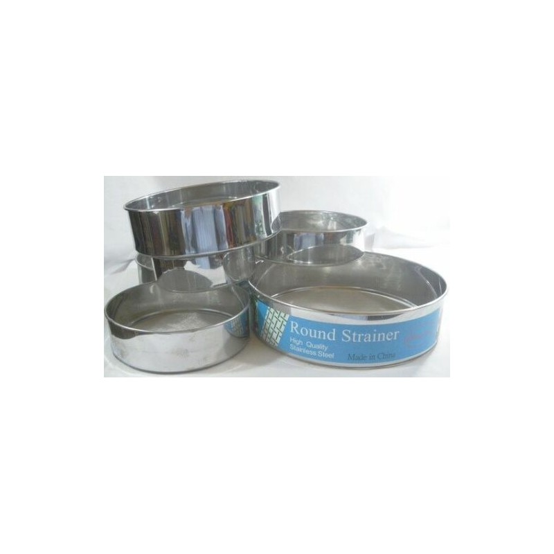Set 6 Tamis Ronds à Farine Différents Diamètres Inox Cuisine Gâteaux Pâtisserie