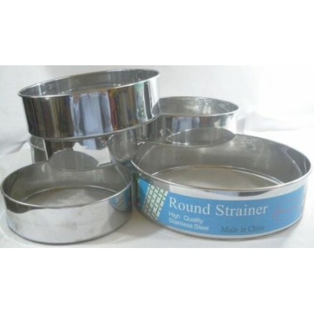 Set 6 Tamis Ronds à Farine Différents Diamètres Inox Cuisine Gâteaux Pâtisserie