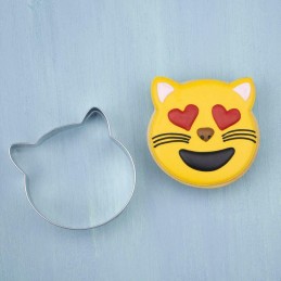 1 Emporte-Pièce Découpoir CHAT en Alu Pate à Sucre & d'Amande Sablés